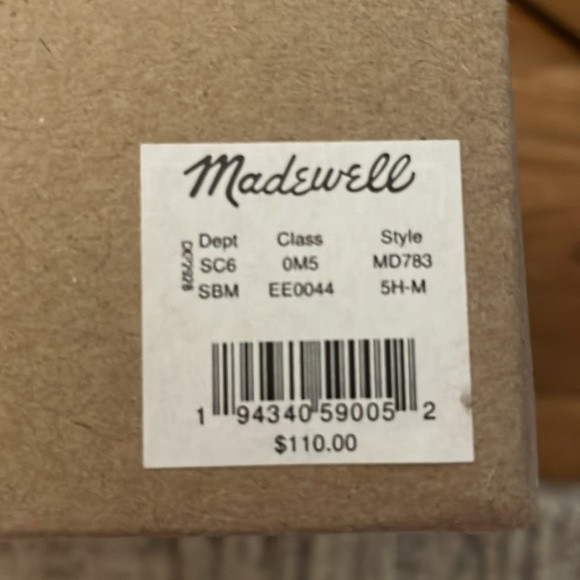 MADEWELL Size 5.5, calf hair, leather and nubuck tennis shoes. - Picture 7 of 8